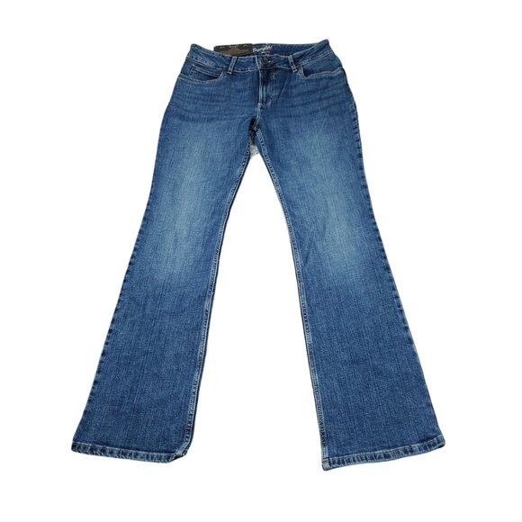 Wrangler Retro Mae Mid Rise Bootcut Jeans Medium Wash Blue Stretch Size 9 x 34 - Picture 2 of 8